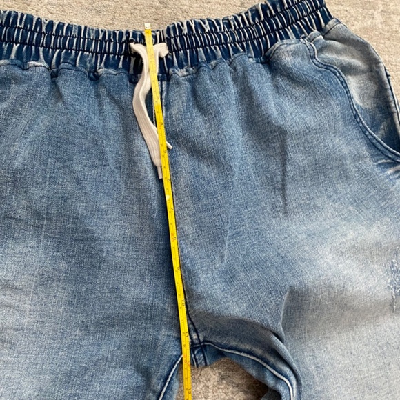 Stretchy Cropped Jogger Jeans with Stars Lounge Casual Stylish - Picture 12 of 12